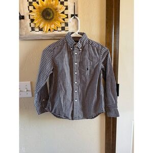 Kids Ralph Lauren Plaid Button Down Shirt Size S (8)